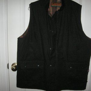 Authentic British Waxed Cotton Gilet ( Vest) Plz read sizing info in description